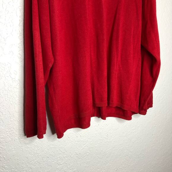 Vintage red white blue American flag button front cardigan size 1X 4th of July - Picture 13 of 14